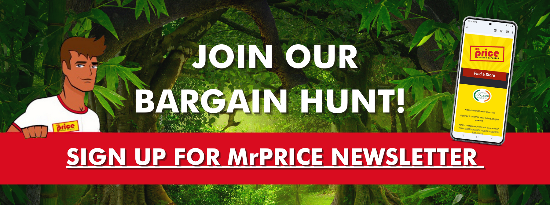 Newsletter Sign Up Mr Price Ireland